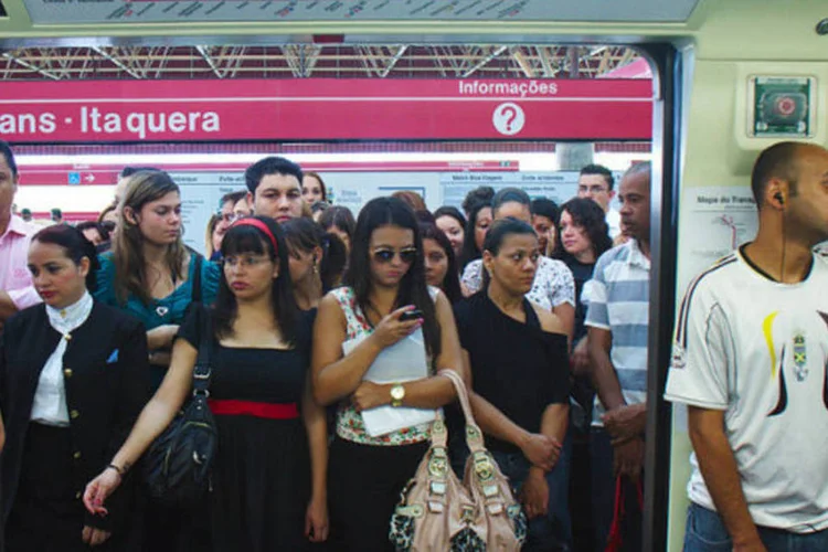 Metrô de SP: mesmo com a perda de passageiros diários, o Metrô registrou 4.703 reclamações nos primeiros oito meses do ano (Flickr/Fora do Eixo/Reprodução)