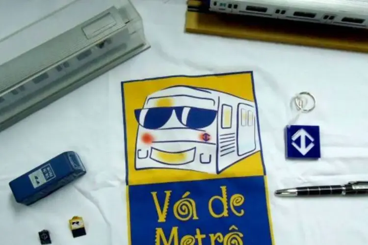Em breve, suvenires como camiseta, chaveiro e caneta com a logomarca do Metrô estarão à venda (Robson Rodrigues/Metrô)