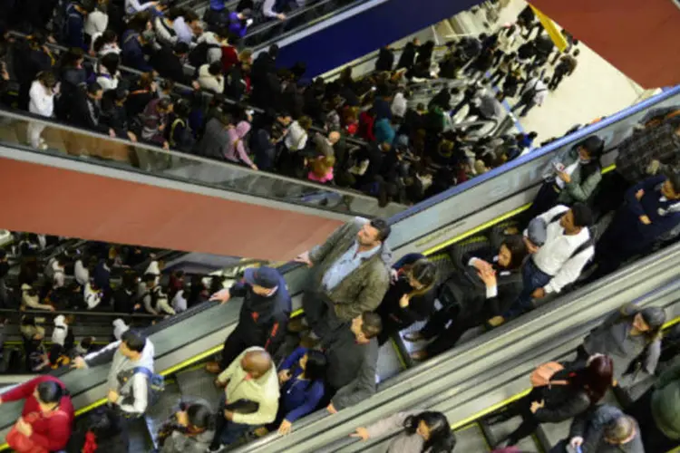 
	Metr&ocirc; de S&atilde;o Paulo: Interior da Esta&ccedil;&atilde;o Pinheiros, da Linha 4 - Amarela
 (ALEXANDRE BATTIBUGLI/EXAME)