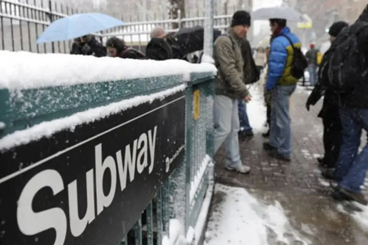 
	Esta&ccedil;&atilde;o do metr&ocirc; de Nova York: tiroteio aconteceu por volta das 17h
 (©afp.com / Stan Honda)