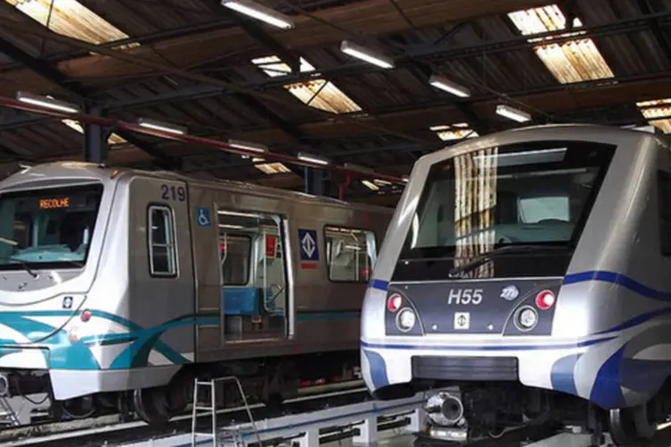 
	Trens da Linha Vermelha e da Verde em p&aacute;tio do Metr&ocirc; de S&atilde;o Paulo: segundo a federa&ccedil;&atilde;o, h&aacute; tr&ecirc;s novos ind&iacute;cios de forma&ccedil;&atilde;o de cartel em contratos envolvendo o Metr&ocirc;
 (Divulgação)