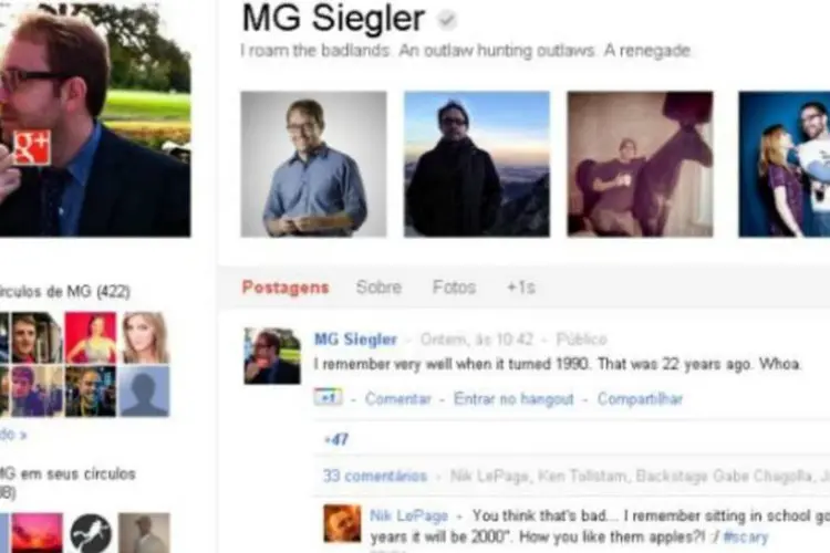Após tentativas frustradas de postar a foto, Siegler colocou o logo do Google+ sobre seu dedo na imagem e carregou com sucesso (Reprodução)
