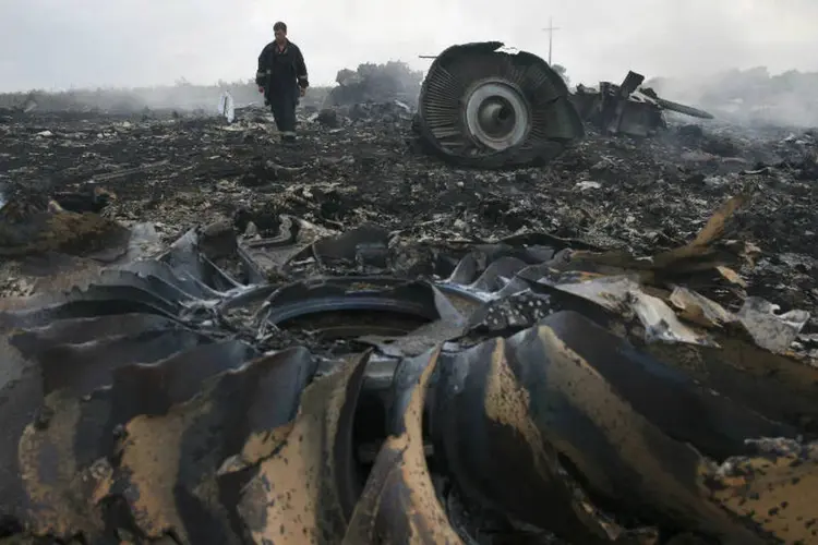 
	Destro&ccedil;os do MH17
 (Reuters)