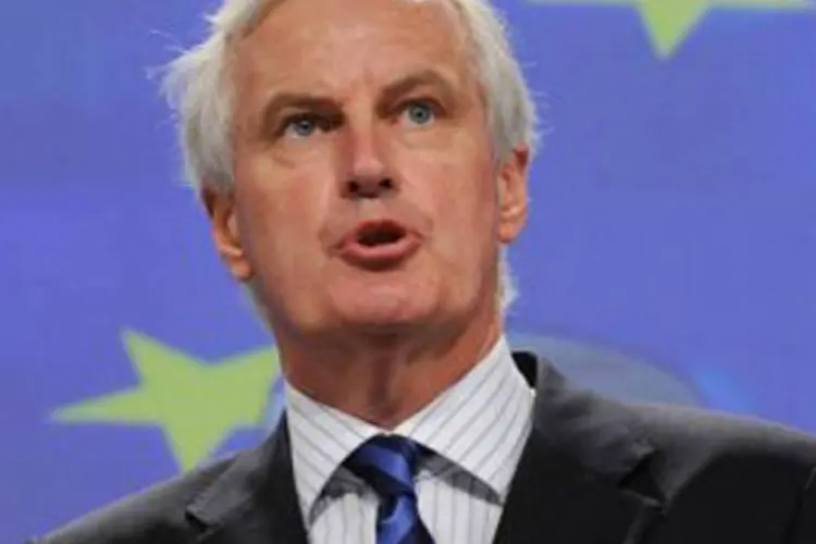 O comissário europeu Michel Barnier: "será preciso estudar sua factibilidade e examinar as modalidades de tal proibição" (John Thys/AFP)