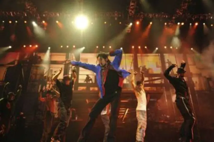Michael Jackson, em ensaio mostrado no DVD "This is it", lançado no ano passado. 