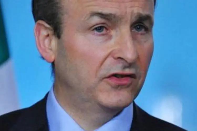 Michael Martin, ministro das Relações Exteriores da Irlanda: "como é possível sair do euro?" (Mandel Ngan/AFP)