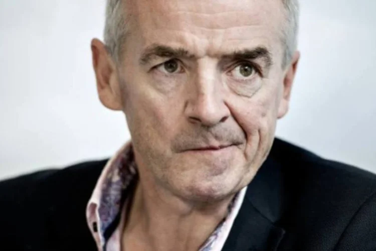 O CEO da Ryanair, Michael O'Leary: conselho de administração da Ryanair votou por unanimidade a favor da oferta de 2,50 euros por ação mais cinco centavos de dividendo (Basx Lindhardt/AFP)