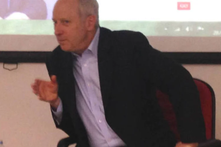 O professor e filósofo Michael Sandel, em São Paulo: preocupação com a influência do mercado na educação e na saúde (Guilherme Dearo/Exame.com)