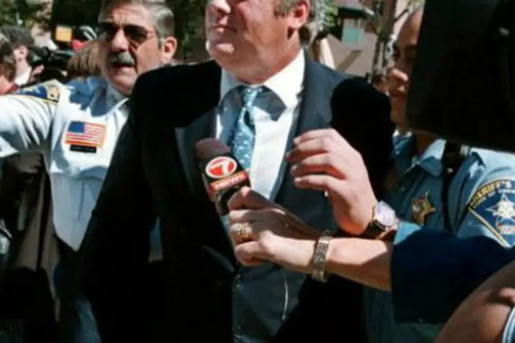 Michael Skakel chega ao tribunal de Stamford, Connecticut (AFP)