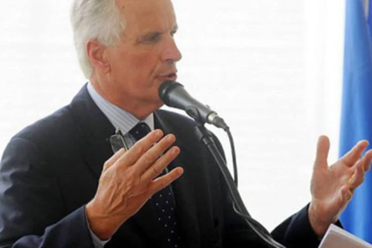 Michel Barnier, comissário europeu de Mercado Interno: Comissão Europeia deve propor uma nova legislação sobre produtos financeiros derivados (Thony Belizaire/AFP)