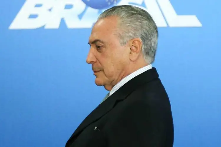 
	Michel Temer: &quot;fora Temer&quot;, gritaram algumas pessoas durante a passagem do presidente pelo Rio de Janeiro
 (Beto Barata/PR)