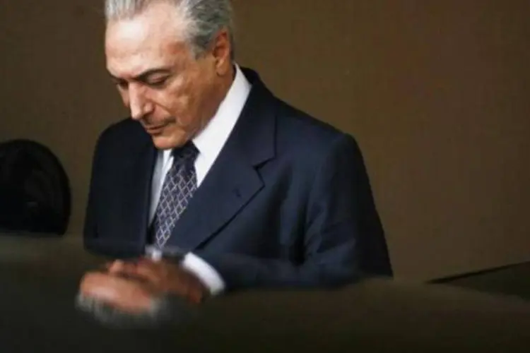 
	O vice-presidente brasileiro, Michel Temer (PMDB): &quot;Campos foi um pol&iacute;tico de princ&iacute;pios e valores&quot;
 (Ueslei Marcelino/Reuters)