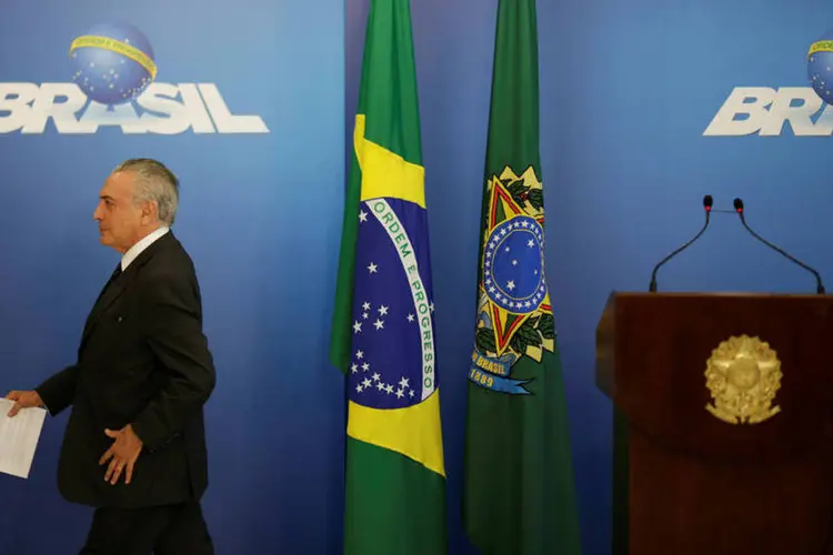 
	Michel Temer: nas duas &uacute;ltimas semanas, o governo sofreu duas baixas com a sa&iacute;da de Romero Juc&aacute; (Planejamento) e Fabiano Silveira (Transpar&ecirc;ncia)
 (Ueslei Marcelino / Reuters)