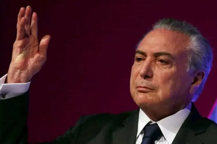 
	O vice-presidente Michel Temer: Temer disse ter feito a grava&ccedil;&atilde;o para a eventualidade de a C&acirc;mara aprovar o impeachment de Dilma
 (REUTERS/Paulo Whitaker)