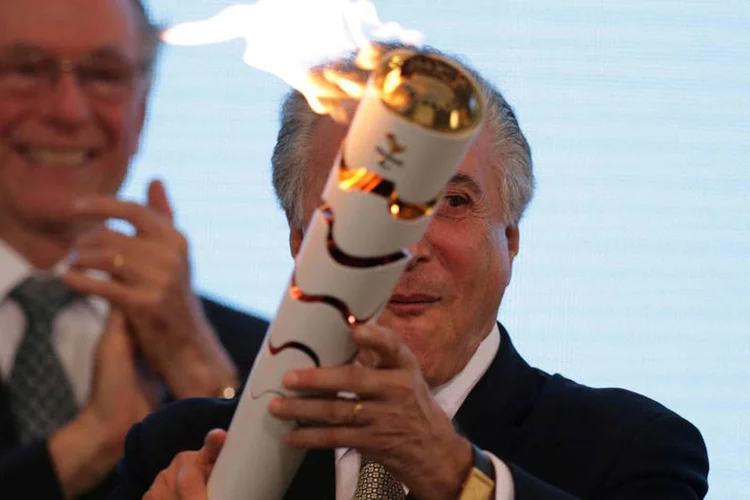 
	Michel Temer: Temer foi vaiado na cerim&ocirc;nia de abertura da Rio 2016, em 5 de agosto, e n&atilde;o participou do encerramento, no &uacute;ltimo domingo
 (Ueslei Marcelino / Reuters)