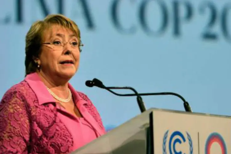 
	A presidente chilena Michelle Bachelet: os planos de Bachelet n&atilde;o mencionaram eutan&aacute;sia e o governo ainda n&atilde;o comentou sobre o caso
 (Cris Bouroncle/AFP)