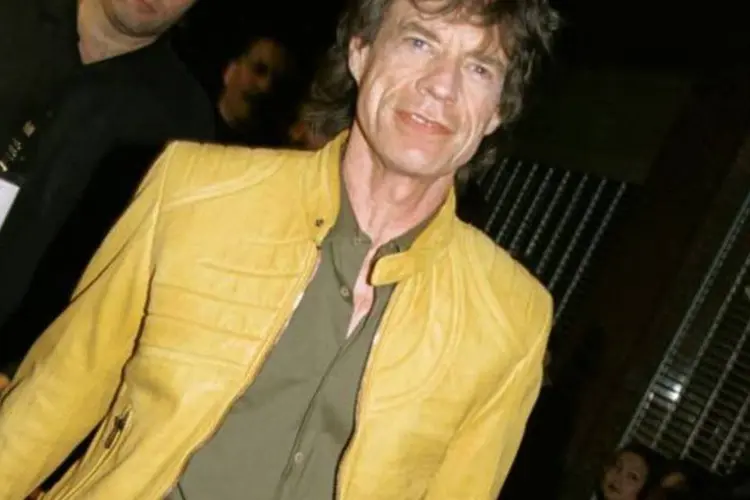 Jagger chegou ao país acompanhado com Lucas Maurice, de 12 anos, filho do cantor com a apresentadora Luciana Gimenez (David Klein/Getty Images)