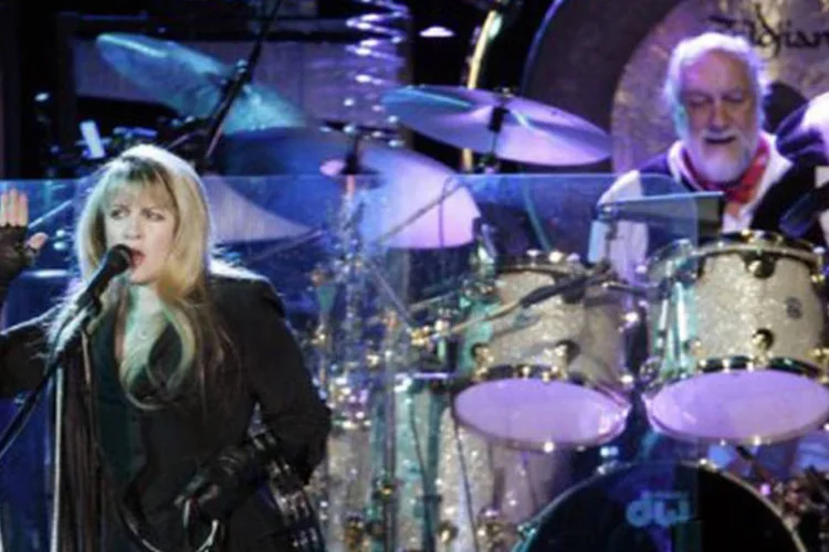 Mick Fleetwood e Stevie Nicks, da Fleetwood Mac, se apresentam em Rotterdã: a banda decolou depois da saída de Welch
 (Ed Oudenaarden/AFP)