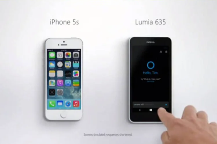 Microsoft caçoa da Siri, da Apple, em vídeo (Reprodução/YouTube)