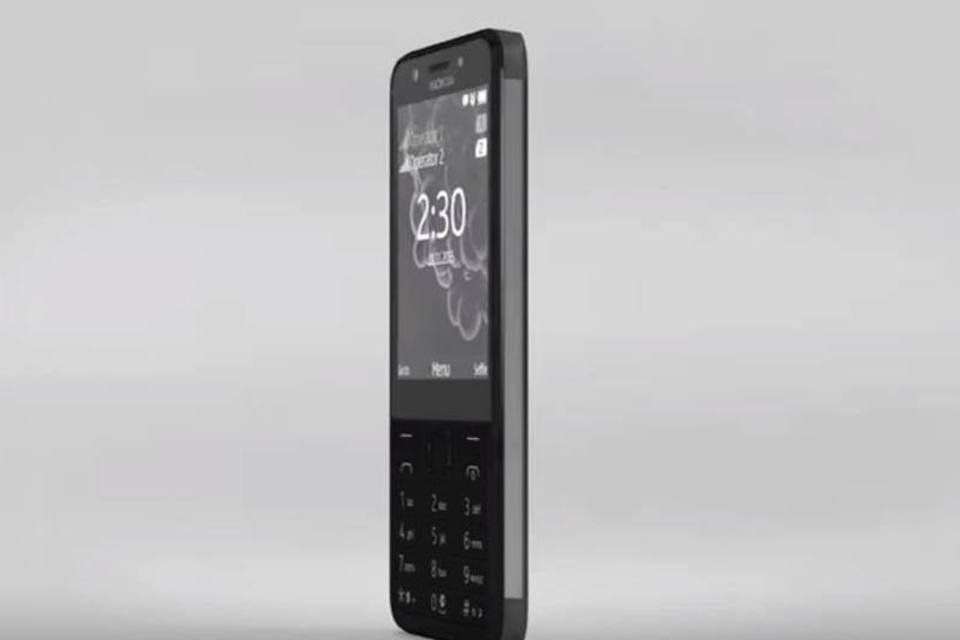 Novo celular Nokia 230 custa R$ 200 e bateria dura 27 dias