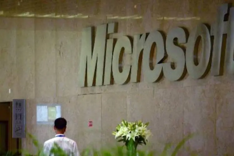 
	Microsoft: empresa est&aacute; sendo examinada por reguladores antimonop&oacute;lio da China
 (Wang Zhao/AFP)