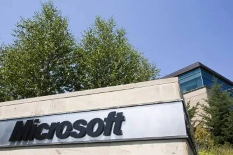Fachada da sede da Microsoft em Redmond, Washington (.)