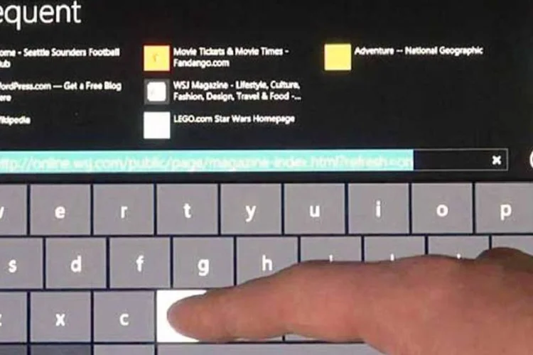 O Windows 8 tem características específicas para telas sensíveis ao toque e tablets (Reprodução)