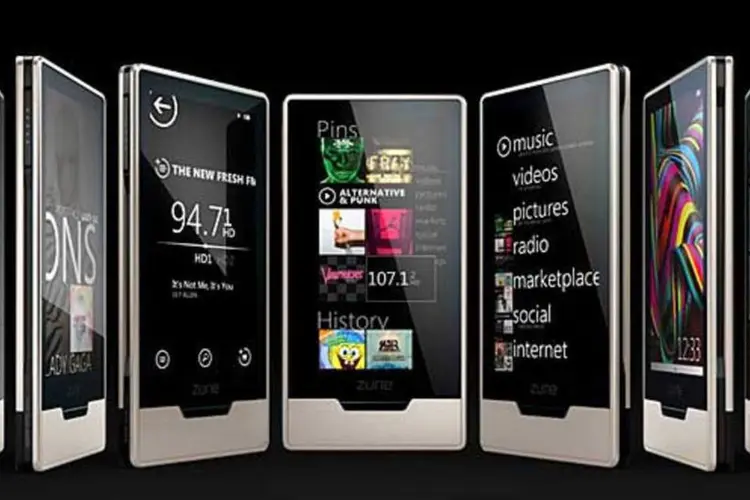 Apesar de ser tecnologicamente avançado e ter design elaborado, o Zune não seduziu o consumidor como o iPod e vendeu pouco (Divulgação)