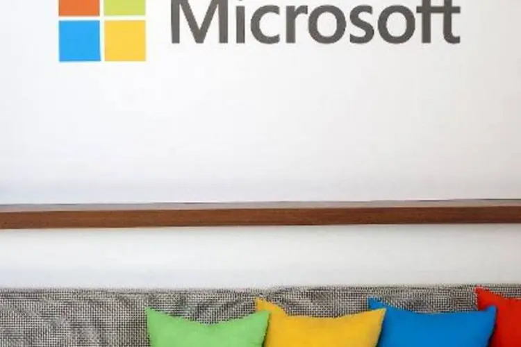 
	Microsoft: produto pode refletir na tela da TV o que aparece no visor do Windows Phone
 (Josh Edelson/AFP)
