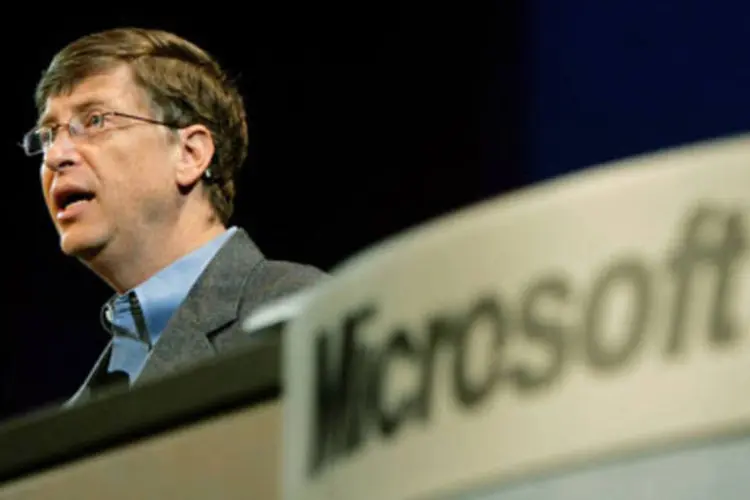 As ações da empresa de Bill Gates subiram 2,87% nesta quinta-feira (.)