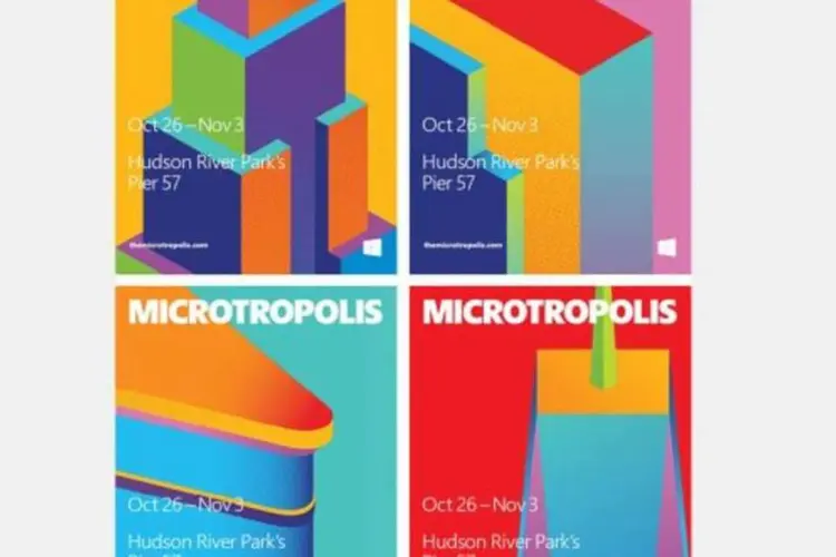 Microtropolis: instalação de arte promove lançamento do Windows 8 (Divulgação)