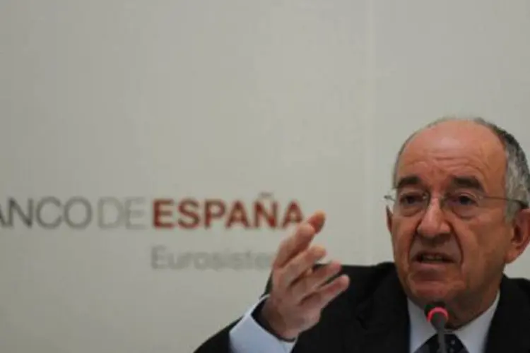 Miguel Ángel Fernández, governador do Banco da Espanha: os dados são muito inferiores às últimas previsões de crescimento do governo
 (Dominique Faget/AFP)