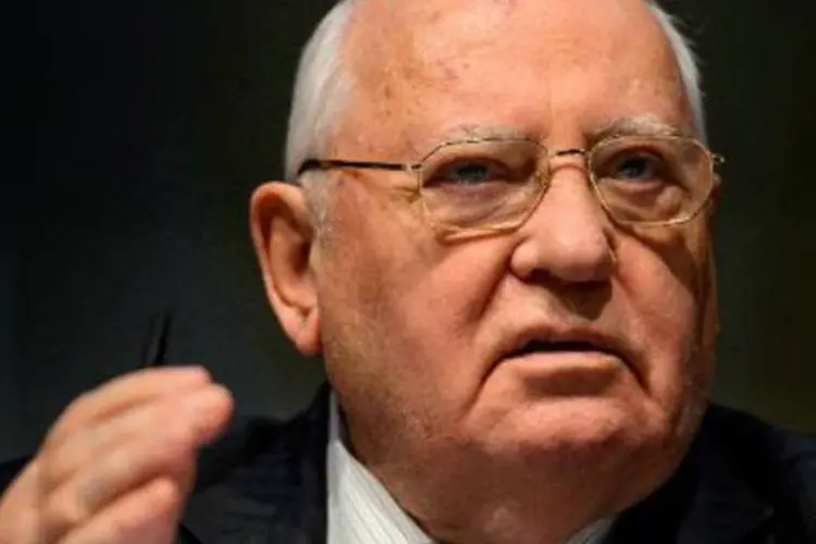 O ex-presidente soviético, Mikhail Gorbachev: "todos os mortos em Kiev pesam na consciência daqueles que estavam no Kremlin em 1991", disse deputado (Fabrice Coffrini/AFP)