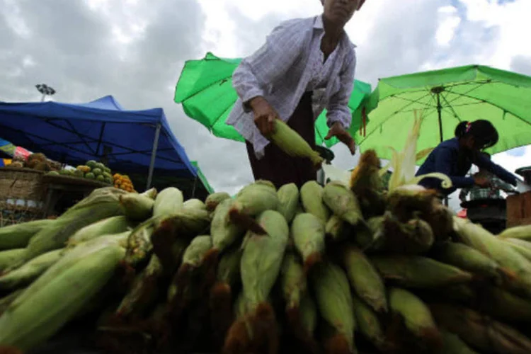 
	Alimentos: mudan&ccedil;a no n&uacute;mero de setembro deveu-se principalmente &agrave; maneira como os pre&ccedil;os das carnes s&atilde;o calculados
 (Dario Pignatelli/Bloomberg)