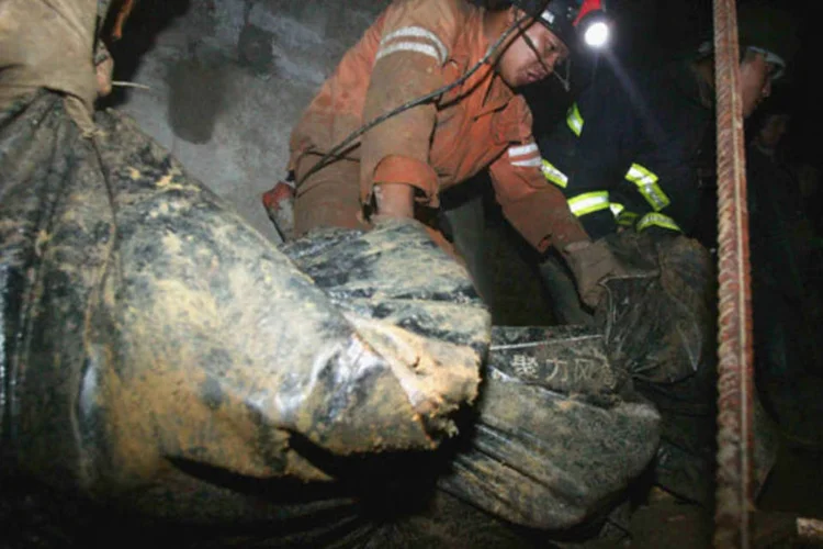 Acidente em mina chinesa de carvão: todo ano, 3 mil morrem na mineração do país (Arquivo/Getty Images)