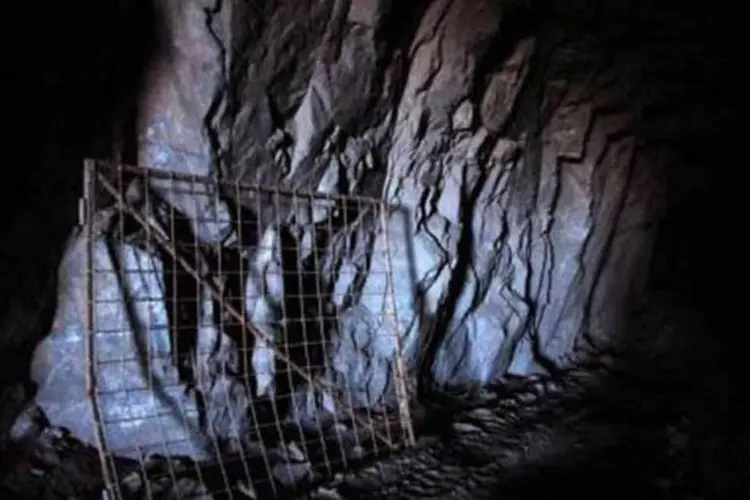 Túnel da mina San José, que desabou, deixando 33 mineiros presos no Chile ( Ariel Marinkovic/AFP)