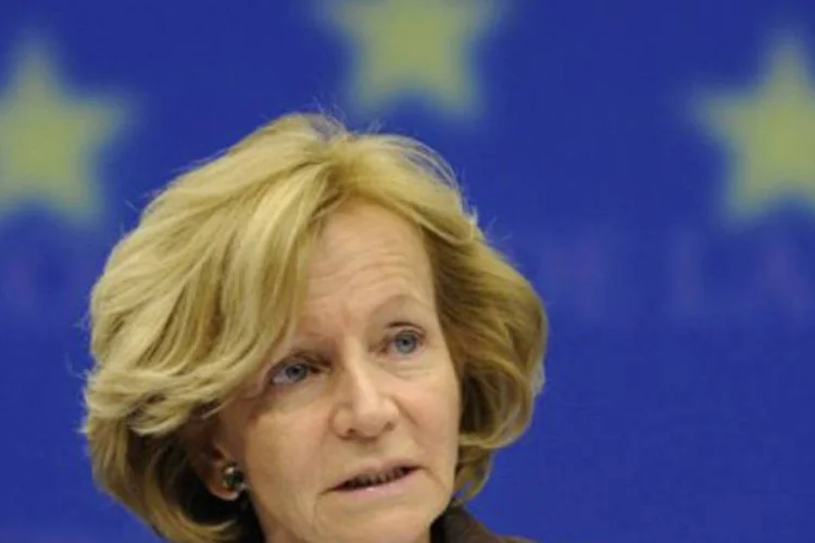 Elena Salgado, ministra da Economia da Espanha: autoridade negou categoricamente a existência de um plano de anistia fiscal (John Thys/AFP)