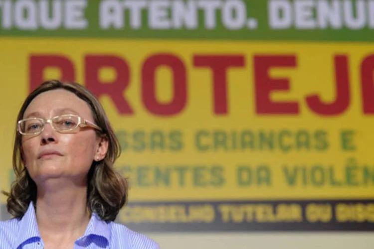 Ministra Maria do Rosário durante o lançamento da Campanha Nacional de Carnaval pelo Fim da Violência Sexual contra Crianças e Adolescentes (Tomaz Silva/Agência Brasil)