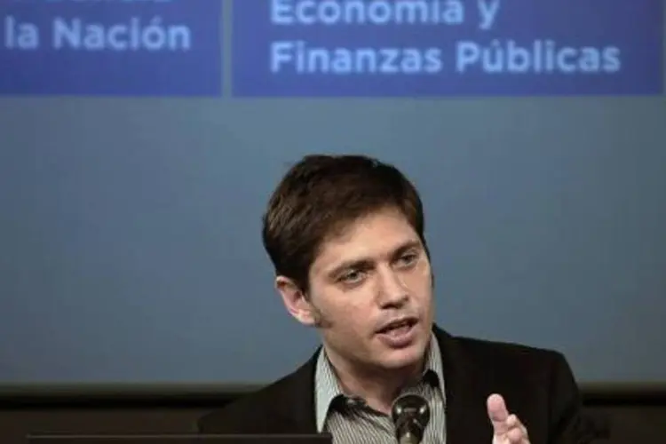 
	Ministro argentino da Economia, Axel Kicillof: objetivo &eacute; iniciar a negocia&ccedil;&atilde;o com fundos especulativos
 (Daniel Garcia/AFP)