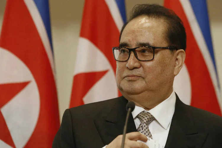O ministro de Relações Exteriores da Coreia do Norte, Ri Su-Yong, em visita oficial a Cuba (Vasily Fedosenko/Reuters)