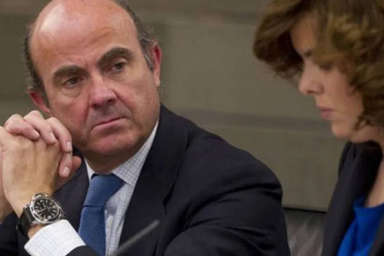 No entanto, Luis de Guindos afirmou que a recessão pode não ser tão ruim quanto se pensava (Dominique Faget/AFP)