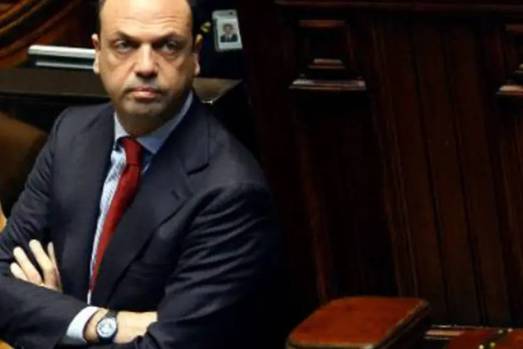 O ministro do Interior da Itália, Angelino Alfano: "desembarques não param e a urgência é cada vez mais flagrante", disse (Giuseppe Cacace/AFP)