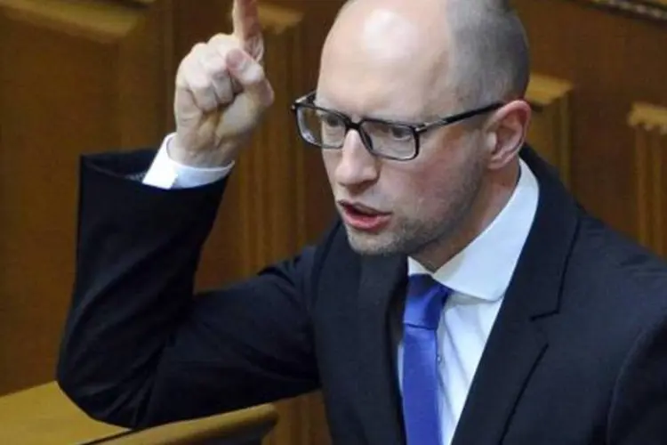 Primeiro-ministro da Ucrânia, Arseni Yatseniuk: Yatseniuk anunciou renúncia dia 24 (Andrew Kravchenko/AFP)