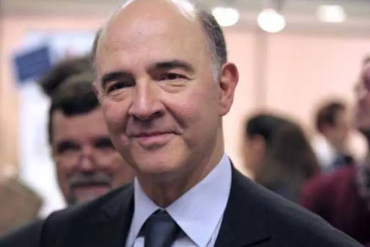 
	O ministro franc&ecirc;s das Finan&ccedil;as, Pierre Moscovici: ele tinha dito que um euro supervalorizado prejudica o crescimento econ&ocirc;mico
 (AFP/ Eric Piermont)