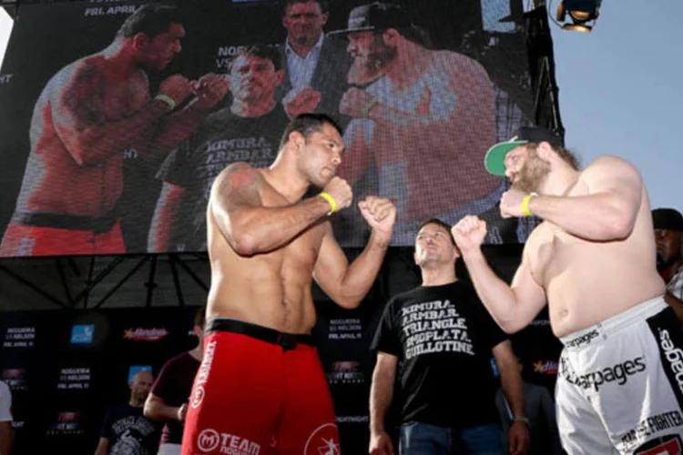 Minotauro está 8 quilos mais magro que Roy Nelson. Será que isso fará diferença na luta? (Getty Images)