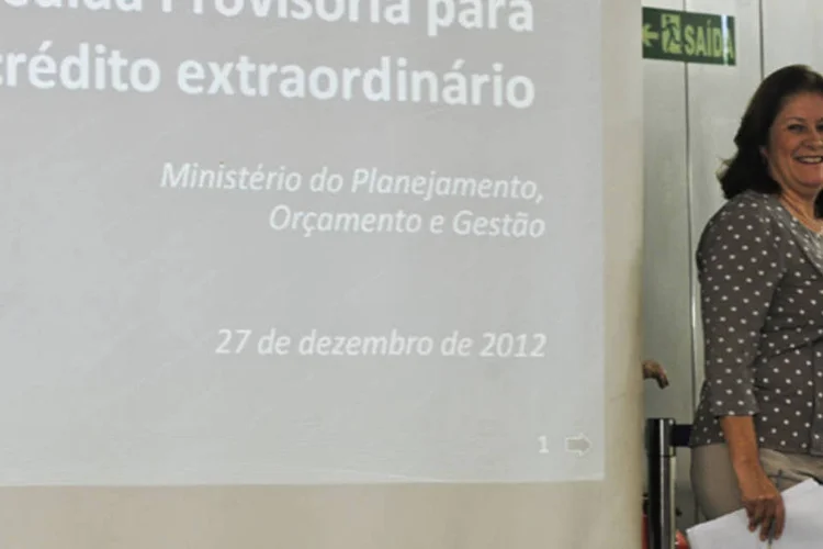 A ministra do Planejamento, Miriam Belchior: se o governo não tivesse editado a MP, os investimentos federais de 2013 dependeriam exclusivamente dos restos a pagar deste ano (Marcello Casal Jr./ABr)