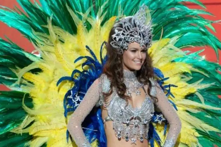 Miss Brasil com traje típico (Patrick Prather/ Divulgação)