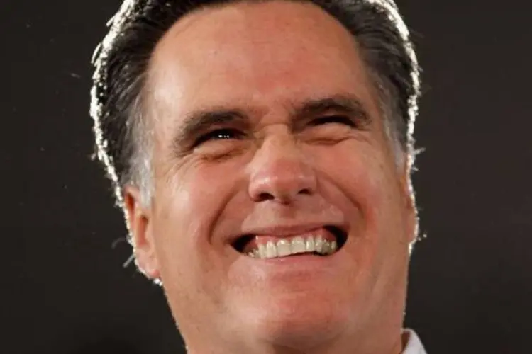 Mitt Romney: Romney também foi criticado por parecer ter esquecido o nome do chefe da oposição trabalhista Ed Miliband, a quem chamou diante da empresa de "Mr. Leader" (Chip Somodevilla/Getty Images)