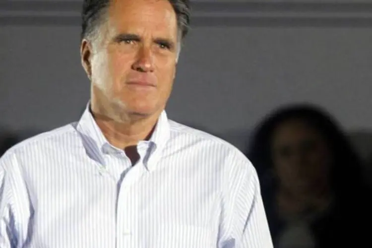 
	Mitt Romney: candidato, que apoiou o direito ao aborto quando era governador de Massachusetts, em geral evita quest&otilde;es sociais
 (Jessica Kourkounis)
