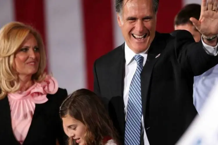 Pré-candidato republicanno Mitt Romney, vence Newt Gingrich em Nevada. (Justin Sullivan/Getty Images)